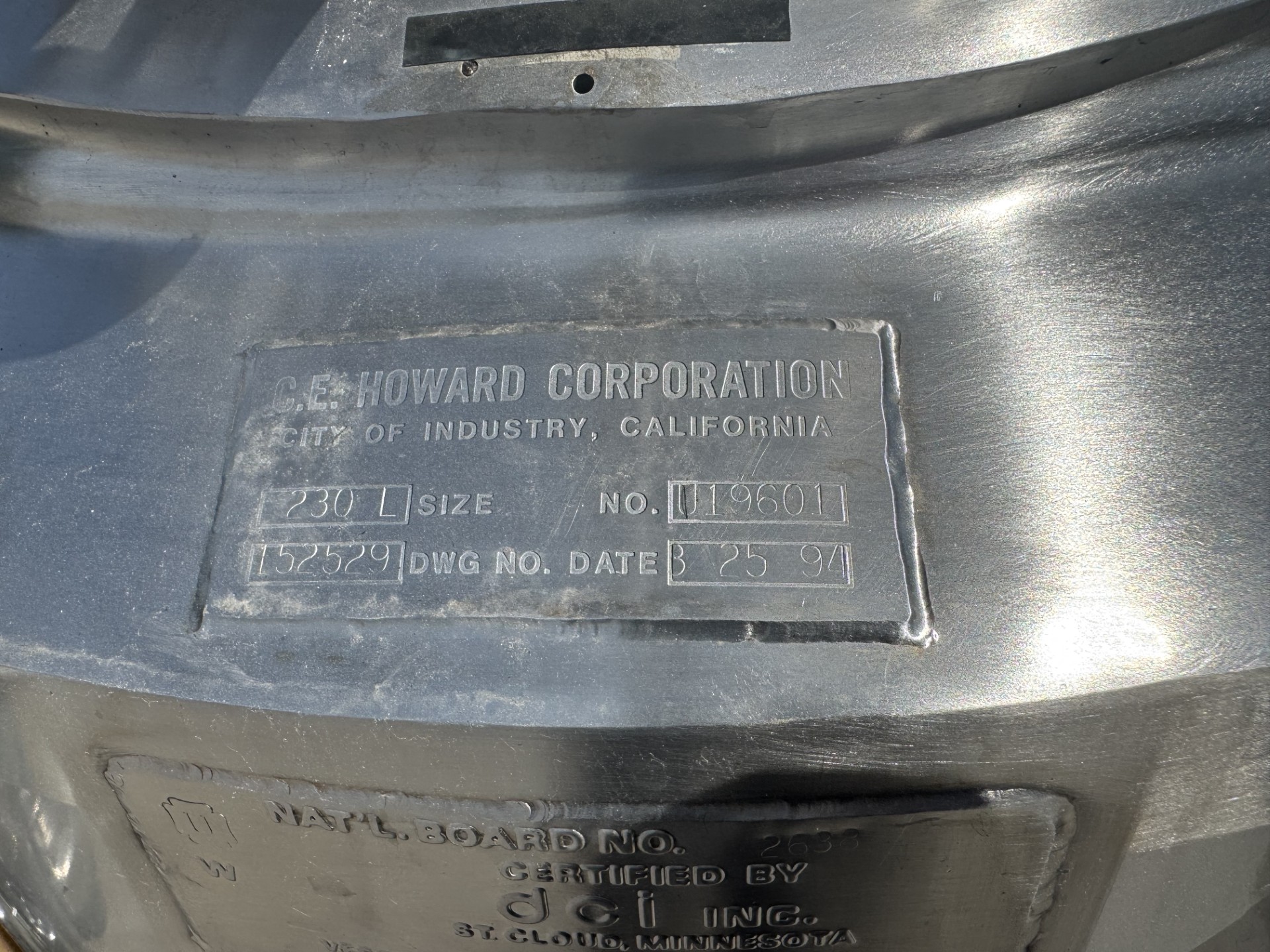 Refurbished 230 LITERS REACTOR TANK