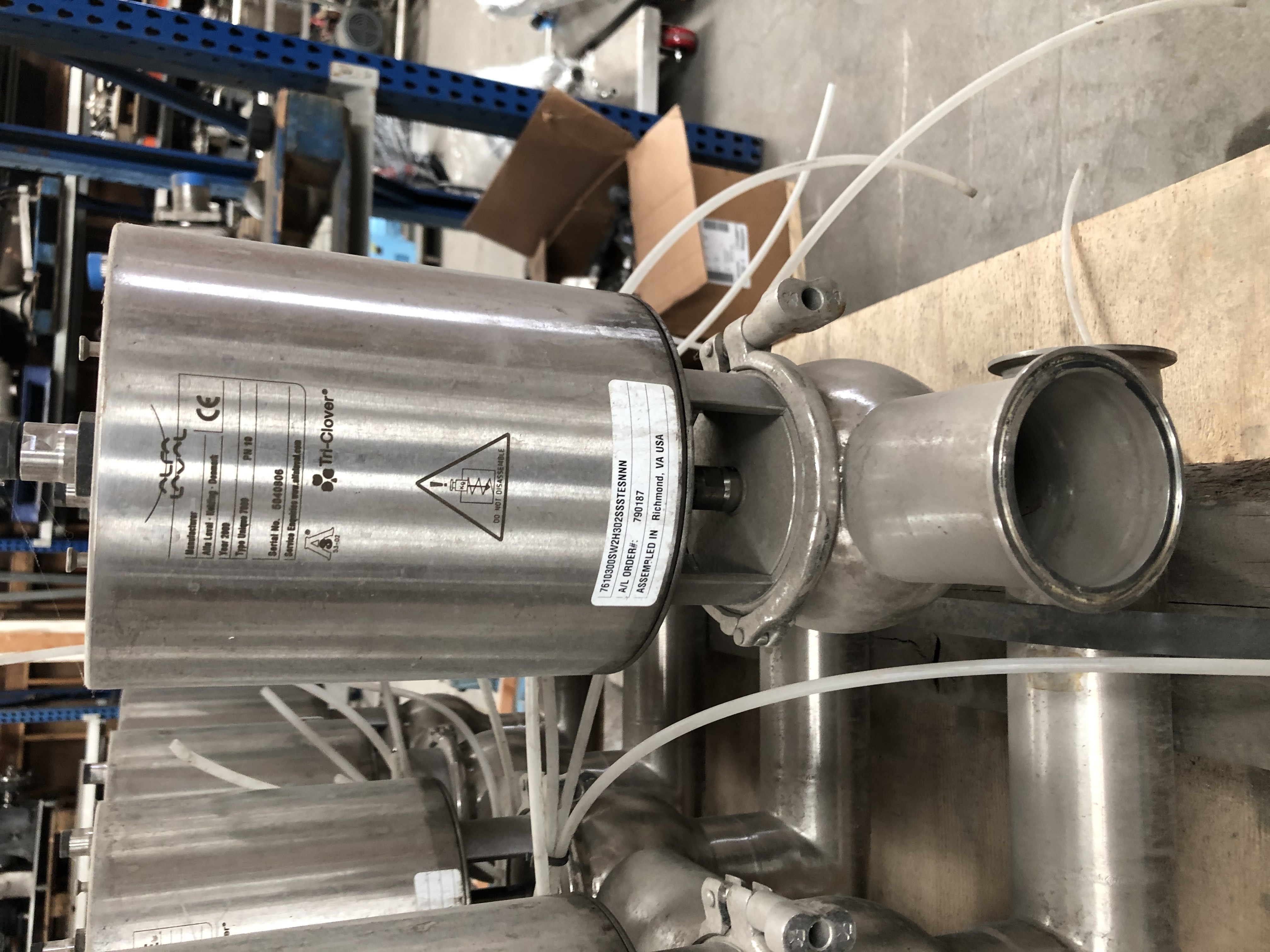 Used 4 X 7 CONFIGURATION TRI-CLOVER ALFA LAVAL SERIES 7000