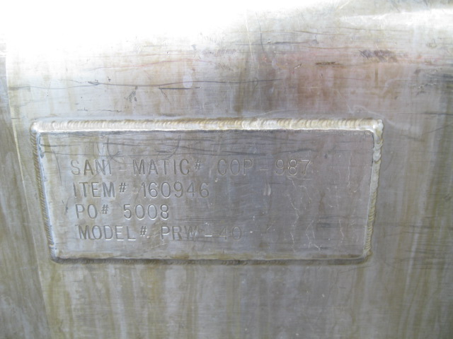 Used PORTABLE CIP FILLER WASHER