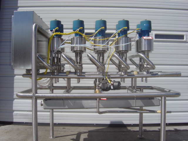 Used 5x2 CLUSTER OF 2" TUCHENHAGEN MIXPROOF VALVES