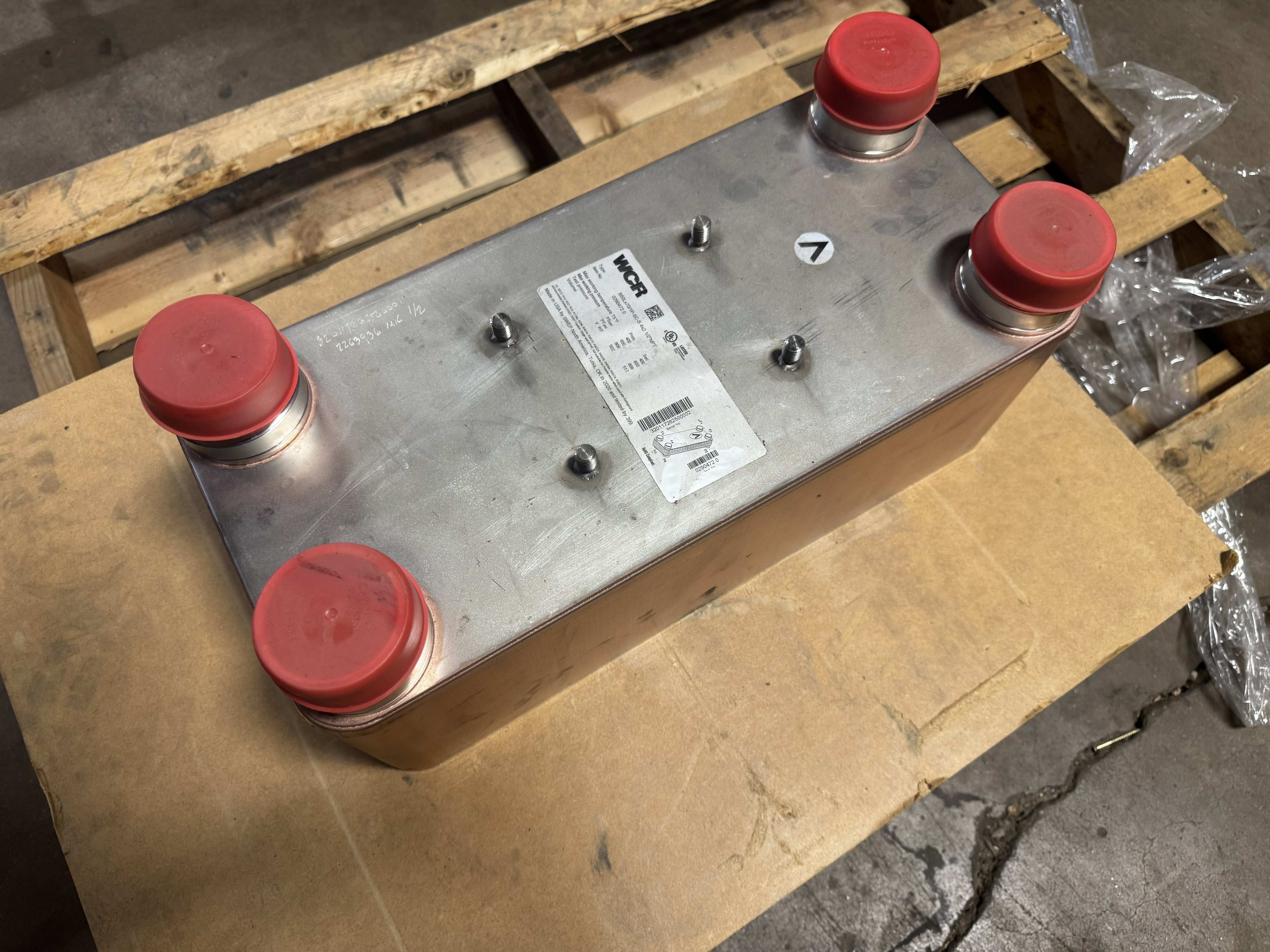 WCR BRAZED PLATE HEAT EXCHANGER