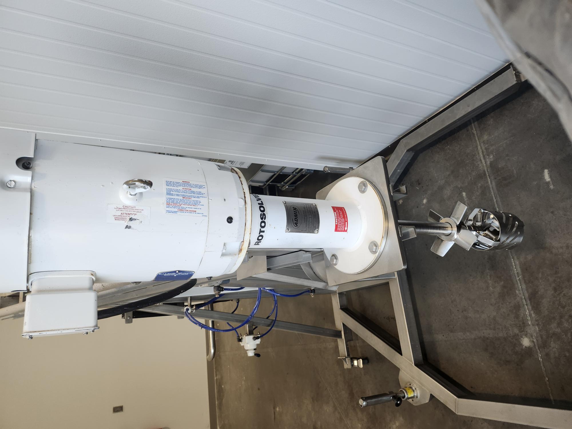 Used 2016 ADMIX Rotosolver 112RS133 High Shear Mixer