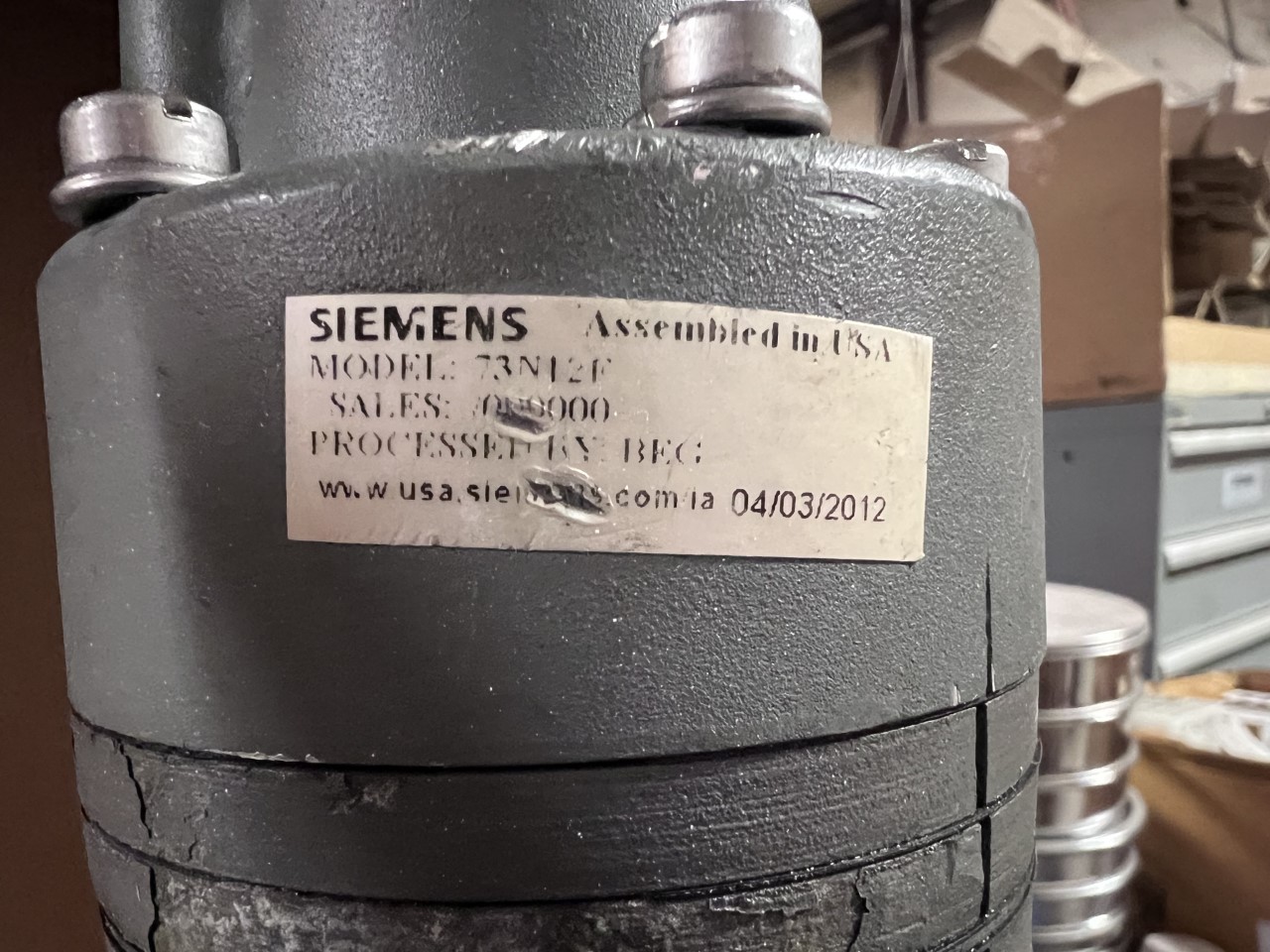 Used SUDMO 3" THROTTLING VALVE