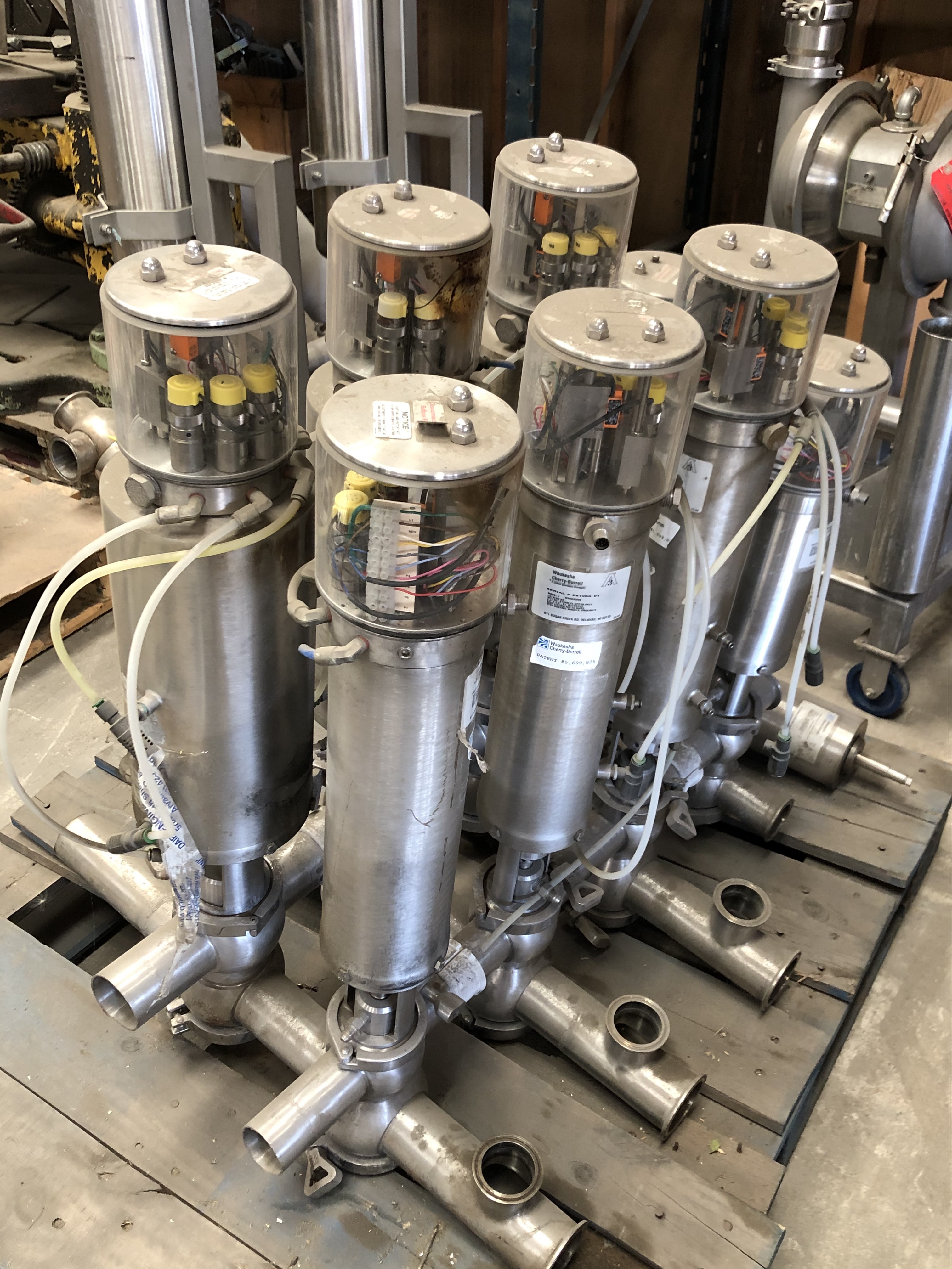 Used 4X2 CLUSTER OF 2" MIXPROOF VALVES