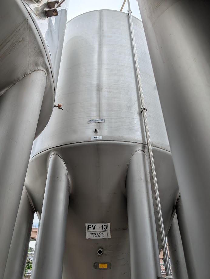 Refurbished 310 Barrel (10,000 Gal.) Jacketed Fermenter #PT-1744