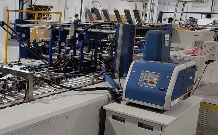 Used (visible in production) 2018 ZENBO ZB 1200CT-430 - Automatic Sheet-feeding Paper Bag Making Machine (gift paper bag)