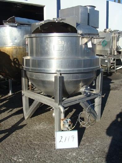 350 Gallon J.C. Pardo Jacketed Mix Kettle