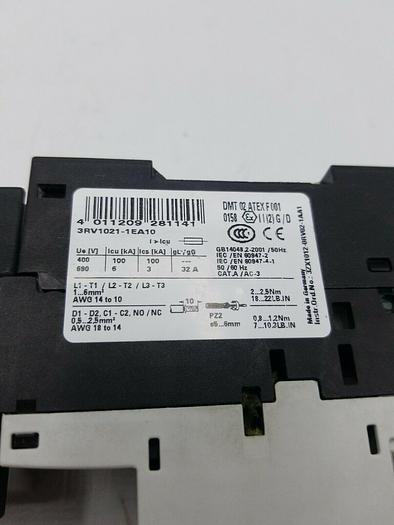 Used Siemens 3RV1021-1EA10. IEC/EN 60 947-4-1