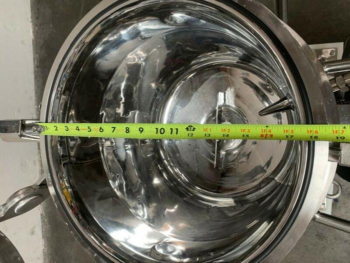 Used Precision 50 Liter Stainless Steel Jacketed Reactor 76 PSI