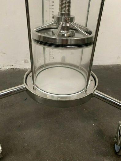 Used Pharmacia / BPG 200/500 Chromatography Column 16 Liter Capacity w/ Valves