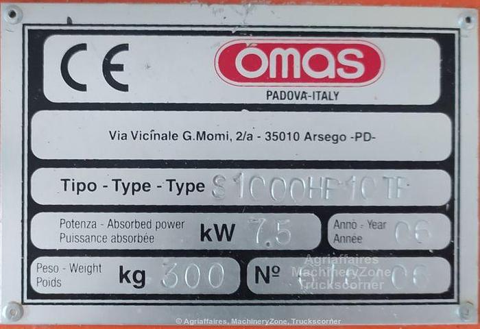 Usato Schiacciatrice con calamita Omas S 1000
