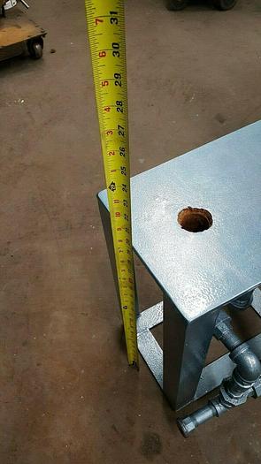 Used Vacuum Assist Table with Flasks for Casting High Temp Alloys