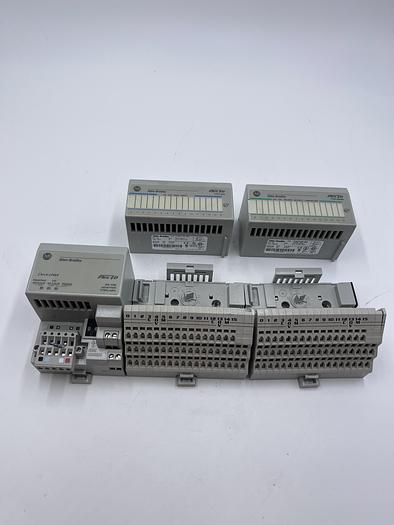Used Allen-Bradley 1794-ADN SER B, 1794-TB3S Ser A, 1794-IB16 Ser A, 1794-OB16P Ser A 
