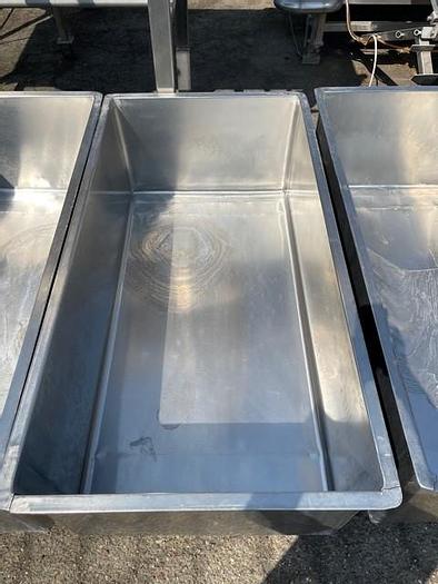 Used Stainless Steel 110 Gallon Meat Cart / Portable Tank