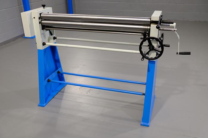 MACH-ROLL 1000 mm x 60mm geared bending rollers