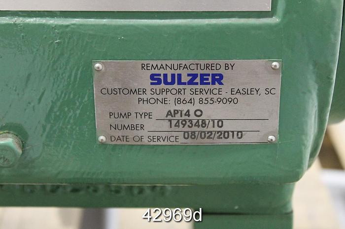 Used Sulzer APT42-6 Pump Power End, With 14" Stuffing Box #42969