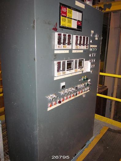 Used Voith Morden 54/43 HOAGV Pulper, 17.5 Feet Diameter (2000 Cubic Feet) All 316L Stainless Steel Tub. Voith Gv-15 Gear Drive With 400 Hp Motor. 200 Rpm Hog Style Stainless Steel Rotor. Extraction Plate Has 0.75" Diameter Holes. New In 1989. #26795