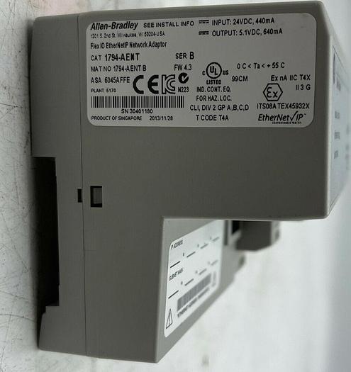Used ALLEN BRADLEY 1794-AENT SER. B 4.3
