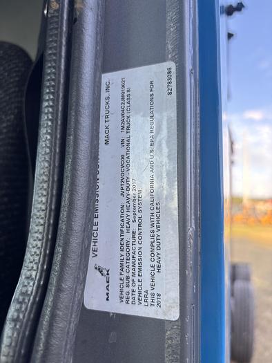 Used 2018 Mack MRU613