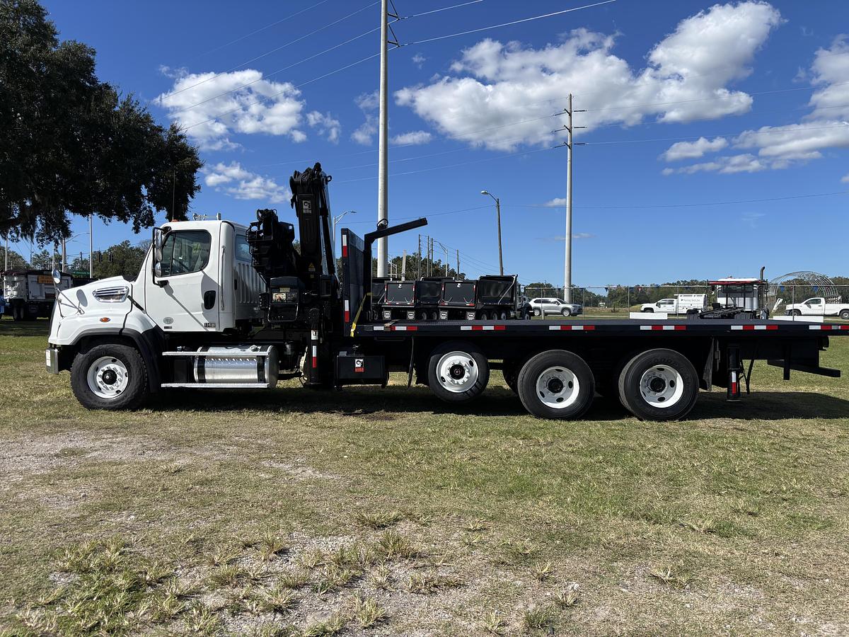 Used 2015 Freightliner 114SD with HIAB XS 377 HIPRO Tri-Axle Knuckle Boom Truck #5794