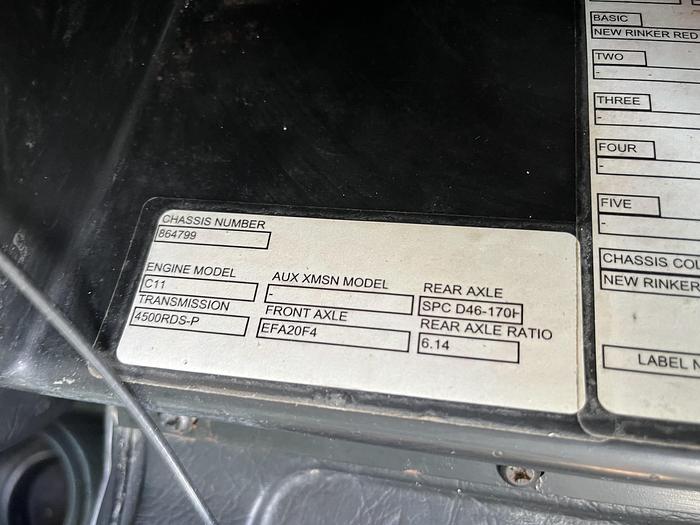 Used 2011 MACK GU173 Granite Tri-Axle Dump Truck #5607