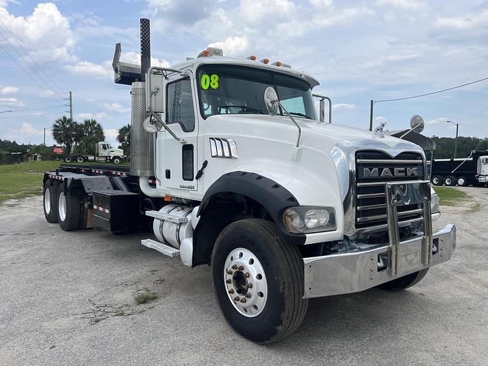 Used 2008 Mack GU713 Tri-Axle Roll-Off Truck