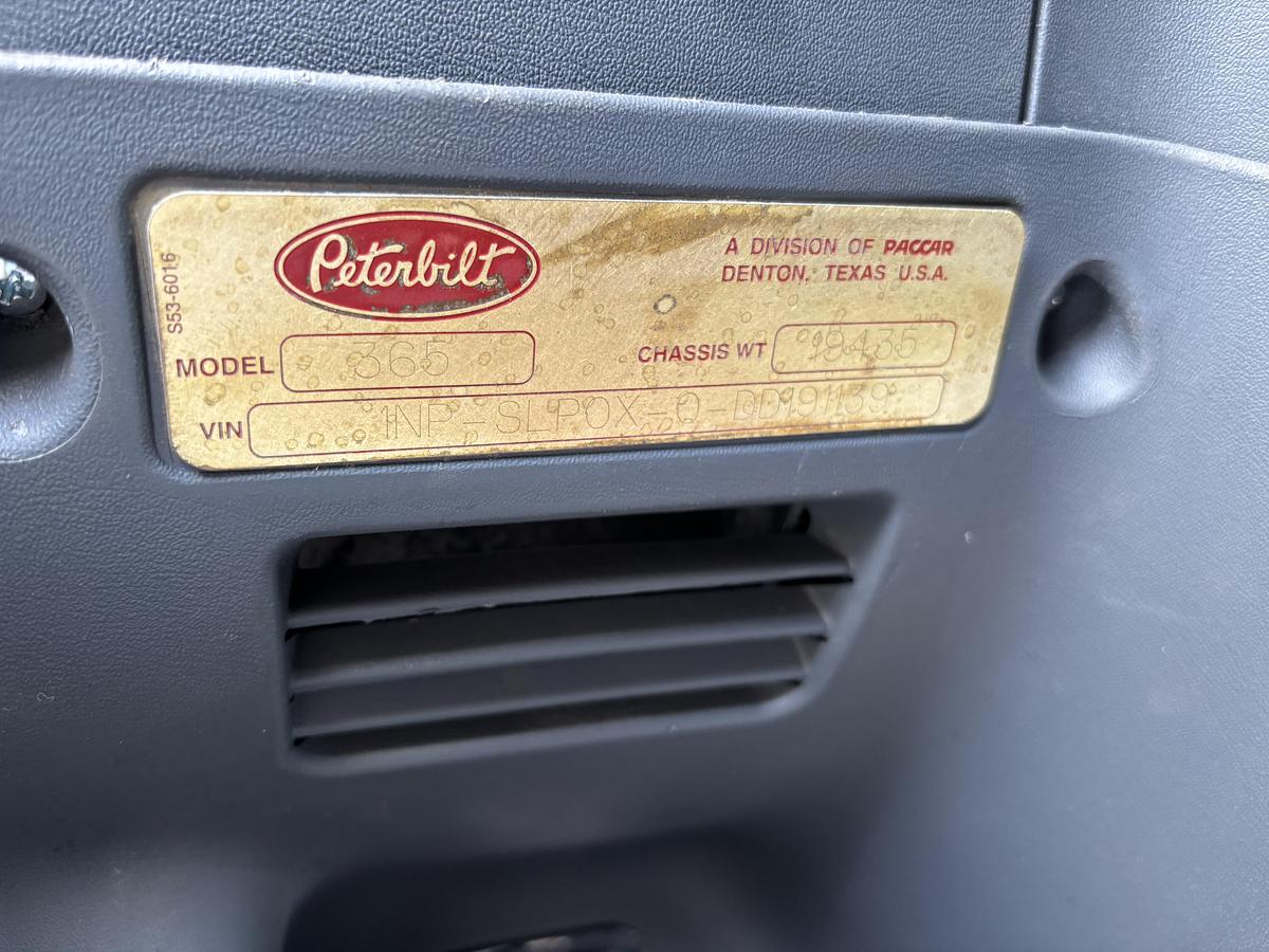 Used 2013 Peterbilt 365 Tri-Axle Cab & Chassis Truck #5782