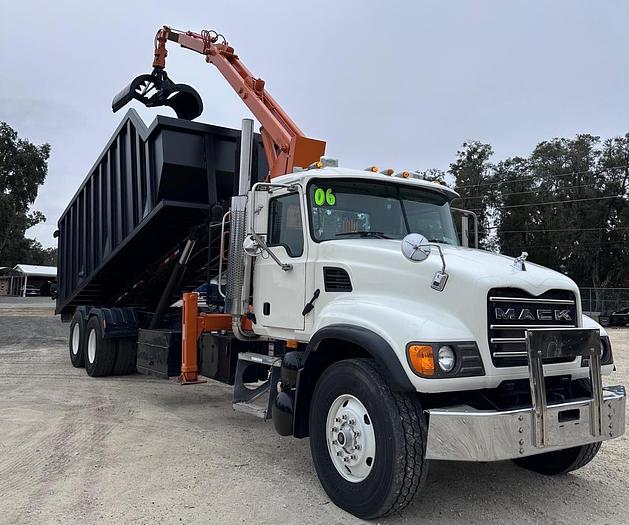 Used 2006 Mack CV713 Grapple Roll-Off Truck #5753