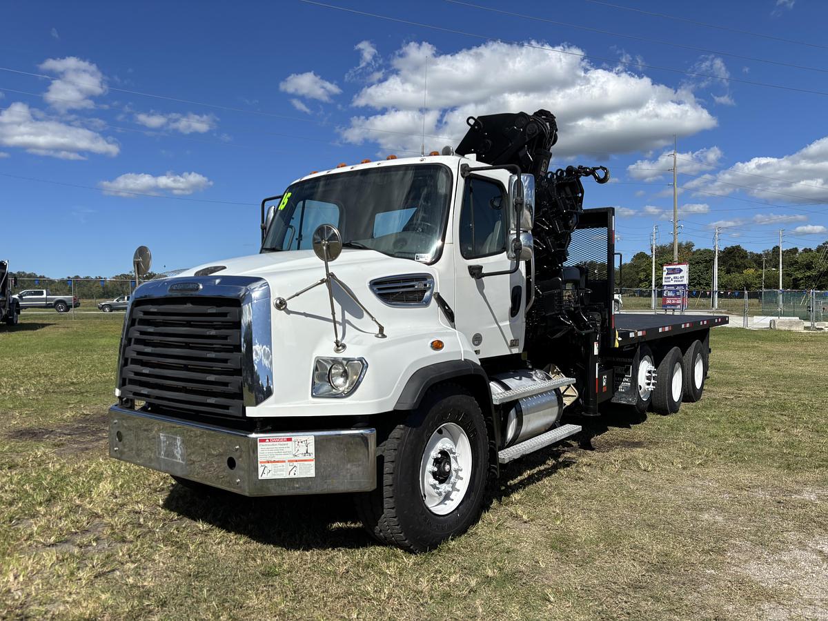 Used 2015 Freightliner 114SD with HIAB XS 377 HIPRO Tri-Axle Knuckle Boom Truck #5794
