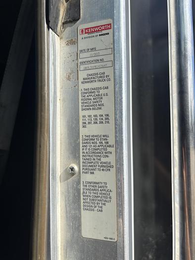 Used 2014 Kenworth T800 Tri-Axle Dump Truck #5621