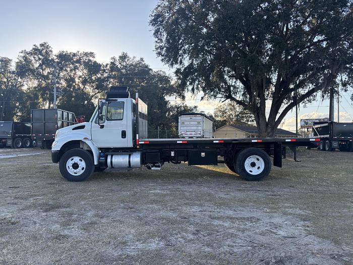 Used 2018 International Duraster 4300 Flatbed Dump Truck #5758