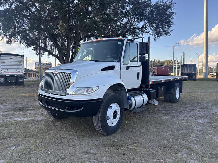 Used 2018 International Duraster 4300 Flatbed Dump Truck #5758