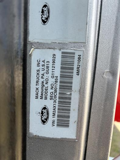 Used 2013 Mack GU713 Tri-Axle Dump Truck