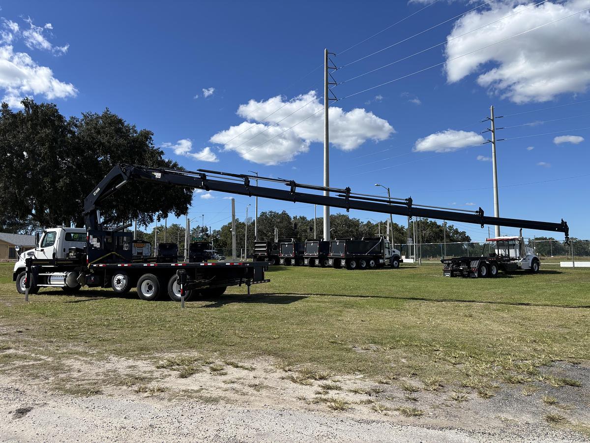 Used 2015 Freightliner 114SD with HIAB XS 377 HIPRO Tri-Axle Knuckle Boom Truck #5794
