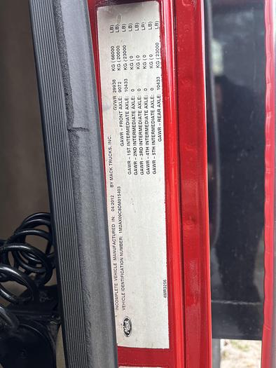 Used 2013 Mack GU713 Tri-Axle Dump Truck