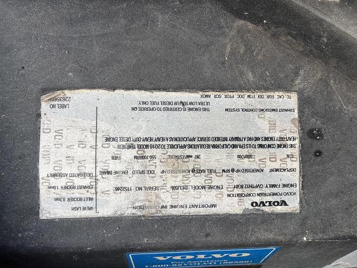 Used 2017 Volvo VHD Tri-Axle Dump Truck #5714