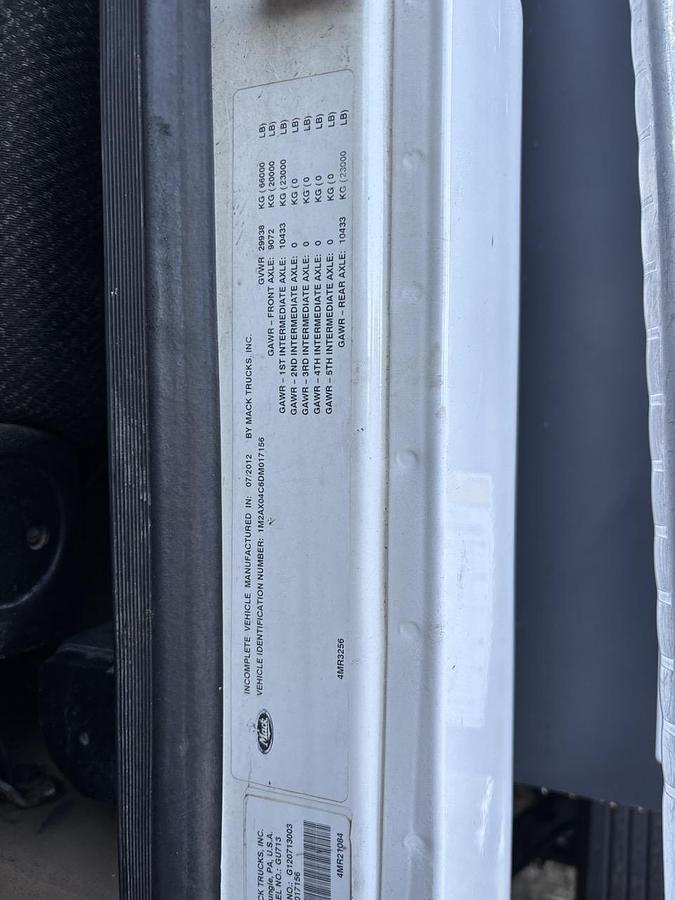 Used 2013 Mack GU713 Tri-Axle Dump Truck #5787