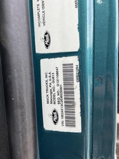 Used 2014 Mack GU813 Tri-Axle Dump Truck