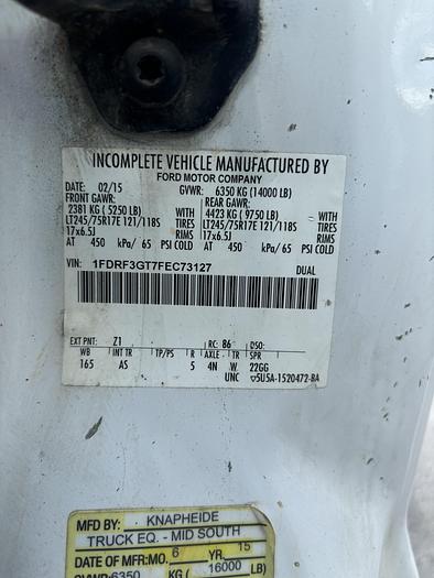 Used 2015 Ford F-350 Super-Duty Flatbed Dump