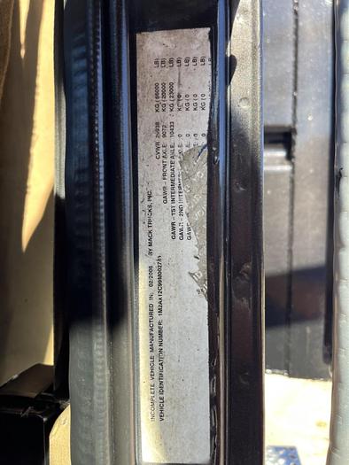 Used 2009 Mack GU813 Tri-Axle Dump Truck #5673