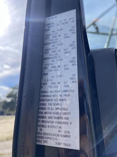 Used 2017 Western Star 4900 Tri-Axle Dump Truck