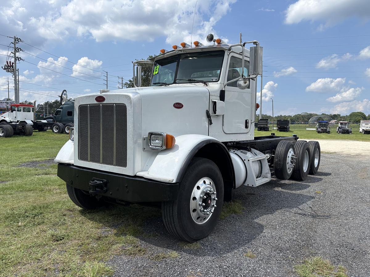 Used 2013 Peterbilt 365 Tri-Axle Cab & Chassis Truck #5782