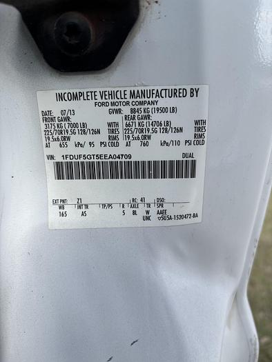 Used 2014 Ford F-550 Super-Duty Flatbed Dump #5743