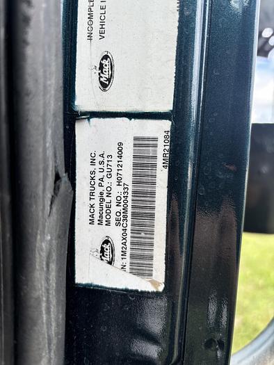 Used 2008 Mack GU713 Tri-Axle Dump Truck