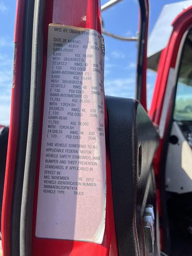 Used 2013 Western Star 4900 SF Tri-Axle Dump Truck #5627