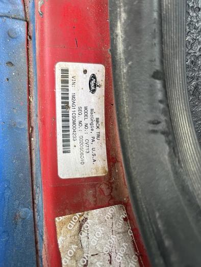 Used 2003 Mack CV713 Tri-Axle Dump Truck