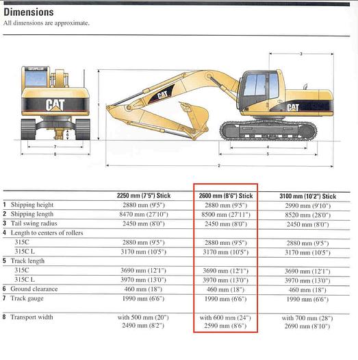 Used 2006 CAT 315CL Excavator #5519