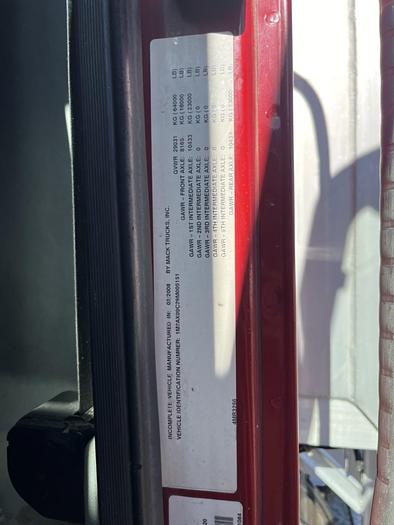 Used 2009 Mack GU713 Tri-Axle Dump Truck