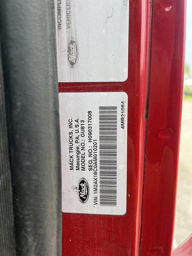 Used 2010 Mack GU813 Tri-Axle Garbage Truck #5615