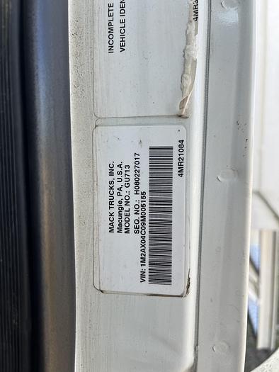 Used 2009 Mack GU713 Tri-Axle Dump Truck